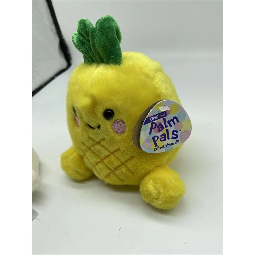 Aurora Palm Pals Plush Bundle White Bunny and Pineapple Stuffed Animal Set NWT